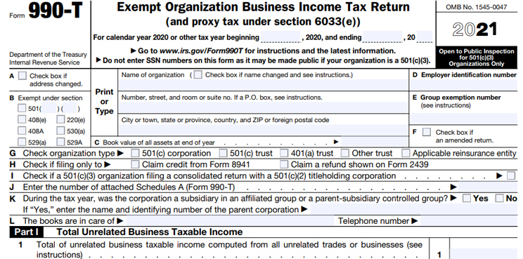 What is Form 990-T